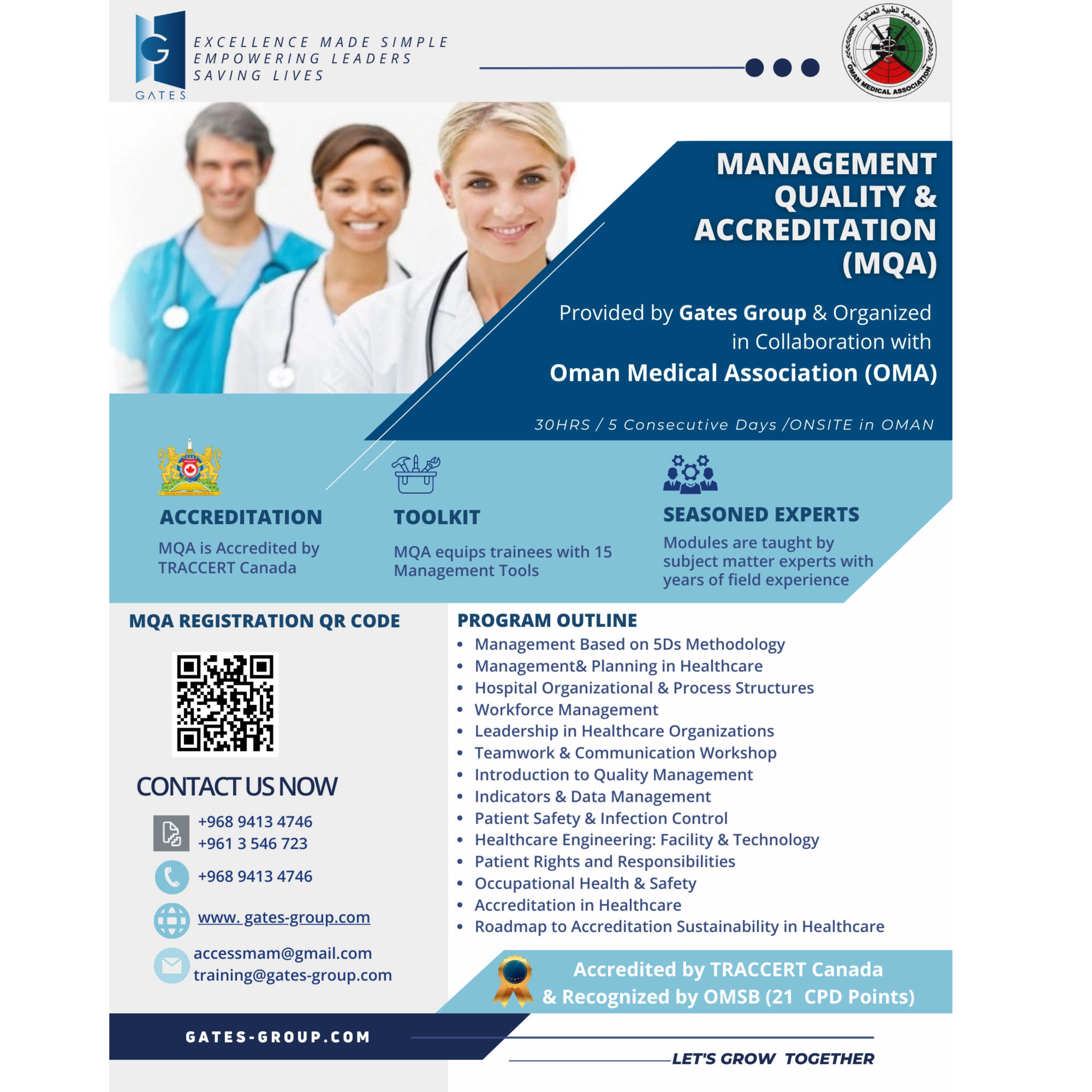 Management, Quality and Accreditation (MQA) training program